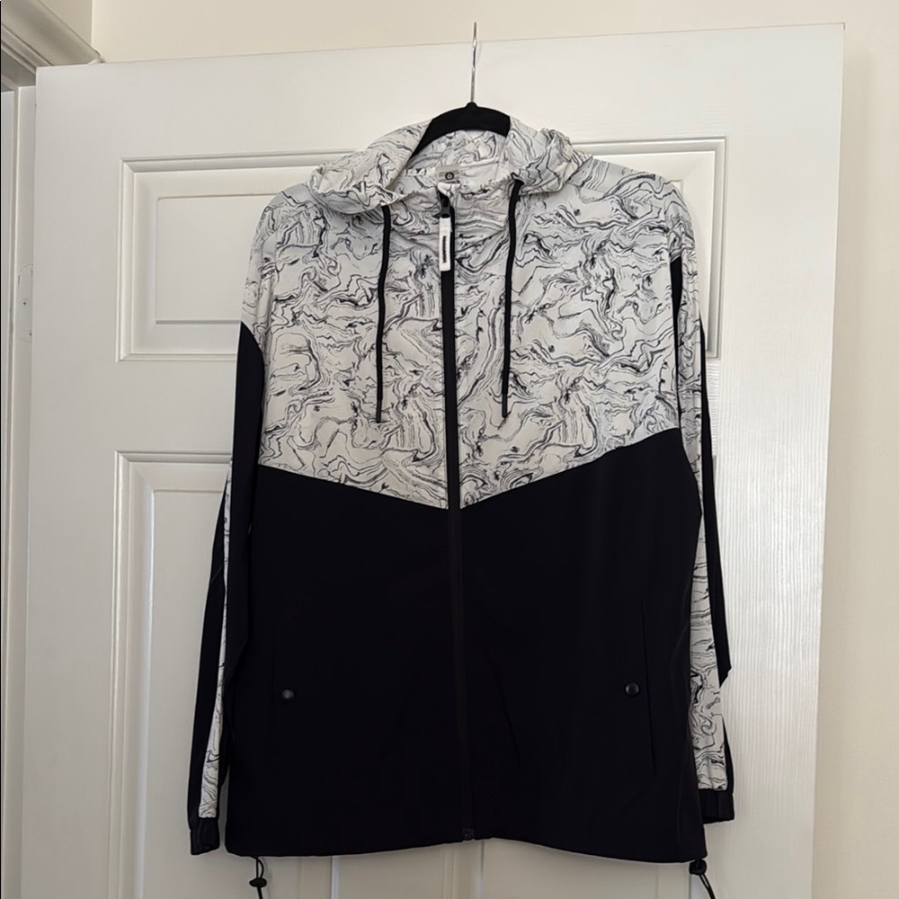 Mono B Black and White Varsity Jacket